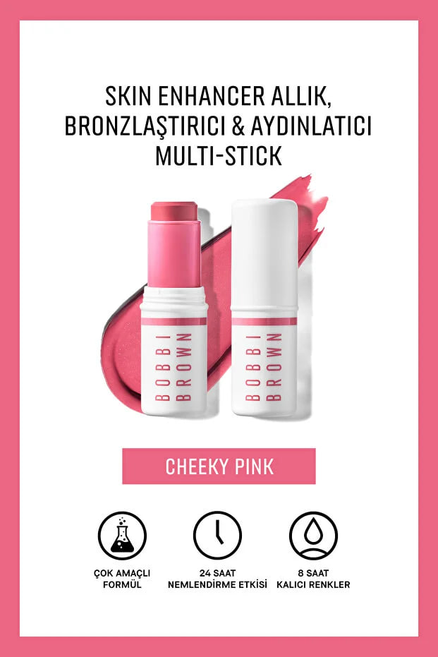 Bobbi Brown Skin Enhancer Blush, Bronzer & Highlighter Multi-Stick - Cheeky Pink